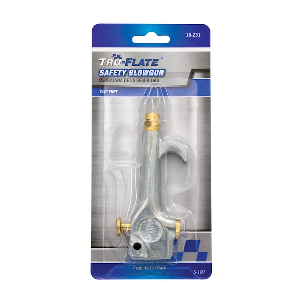 Tru-Flate Tru-Flate Steel Air Blow Gun Safety Lever 1/4 in. NPT 18231 - main